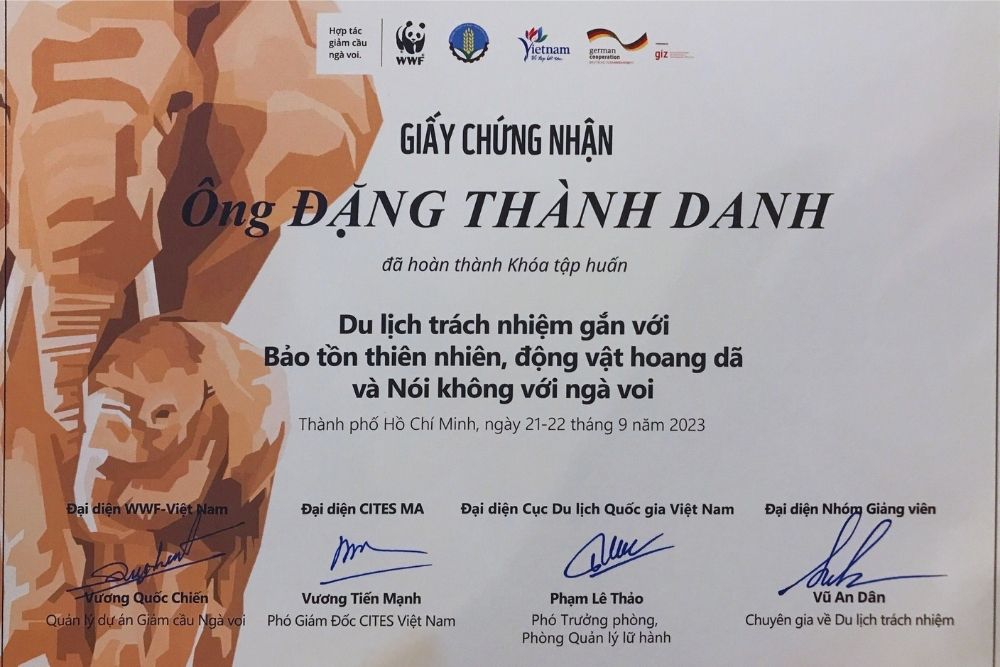 giấy chứng nhận du lịch miệt vườn daily với trách nhiệm cộng đồng, thiên nhiên