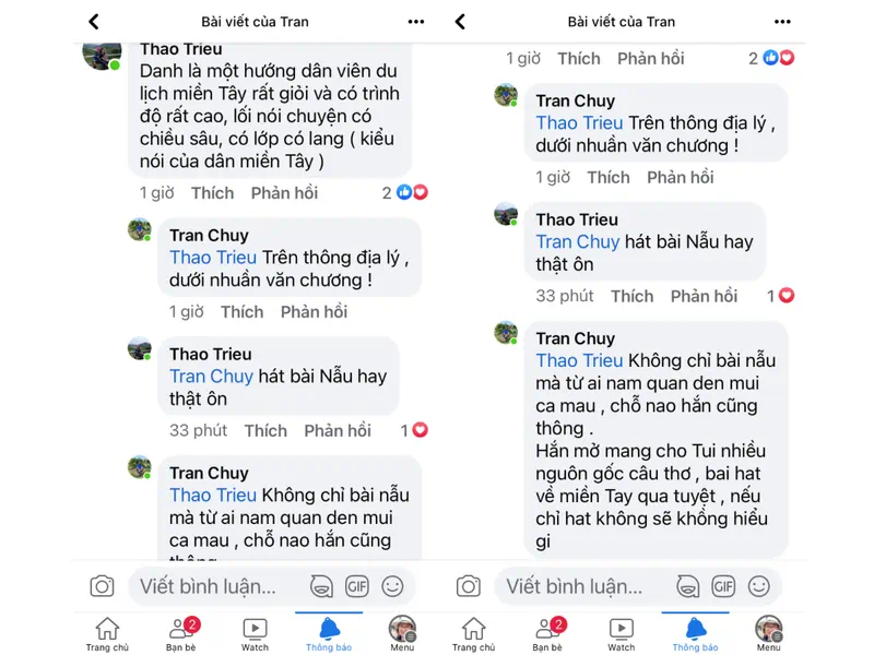 Feedback tuyệt vời từ khách về hướng dẫn viên vui vẻ, chuyên nghiệp