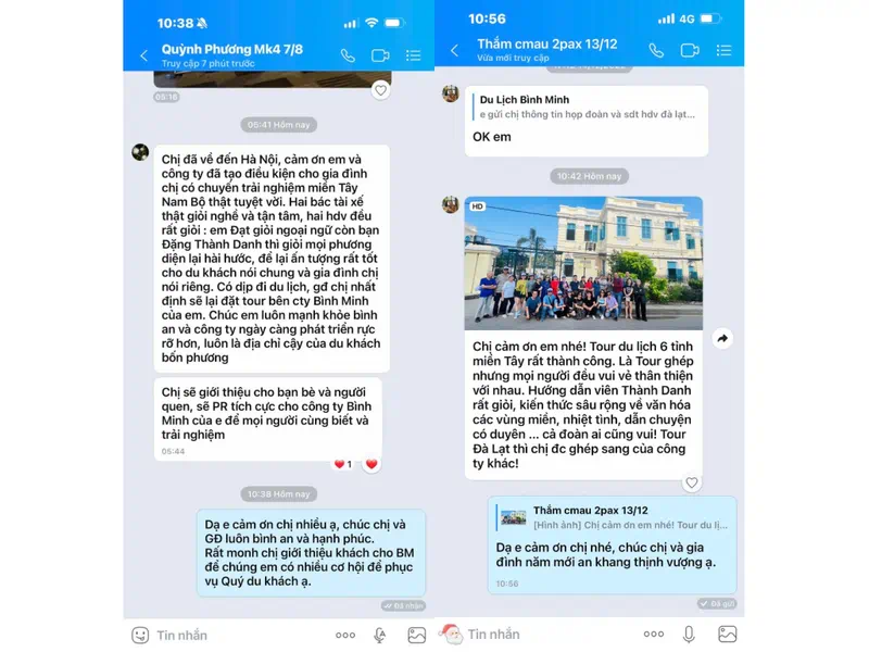 Review tích cực về hướng dẫn viên Đặng Thành Danh trên Facebook